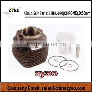 58mm Cylinder PISTON ASSY for STIHL070/MS070 Chrome Gasoline Chain Saw , Spare Parts for STIHL070 /MS070 CHROME Chainsaw thumbnail-1