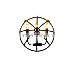 Vintage Retro Wall Sconce Metal Cage Wall Lamp Wall Mount thumbnail-3