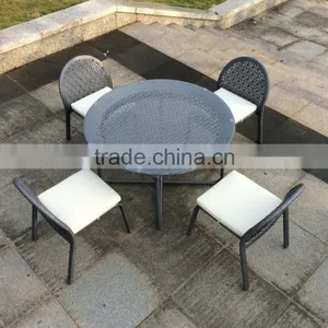 Outdoor Patio Dining Set Round Dining Table Set Garden Set thumbnail-1