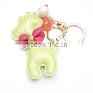 Luxury Exotic Royal Blue Python Leather Keychains Keyring in Stock thumbnail-4