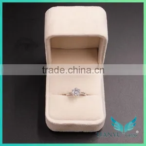 Perfect Cut Diamond Accents Women's Band 1CT Center Moissanite Lab Grown Diamond Ring,with Small Ruby Wedding Ring Band thumbnail-5