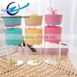 Hot Sale Creative Silicone Portable Water Bottle Drinkware Silicone Cup Sleeve Sleeve thumbnail-5