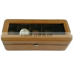 Chinese Factories Wholesale Custom PU Leather Watch Boxes, Fashion Beautiful Gift Box thumbnail-3