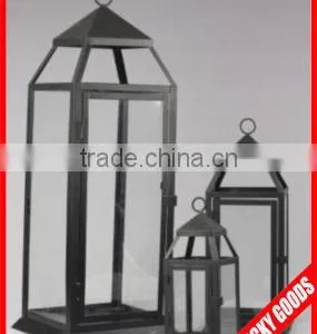 2015 Facroty Price Vintage Metal and Glass Decorative Lantern for Candle thumbnail-1