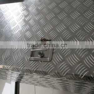 2.5MM CHECKER PLATE ALUMINIUM TOOL BOX 1230x500x510mm thumbnail-2