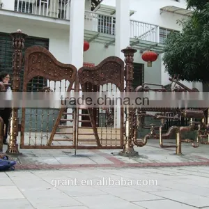 Cast Iron Metal Arts and Craft for Home Decoration the Father and Son Fishing Figurines thumbnail-6