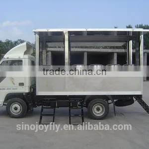 Steel Mobile Food Kiosk for Sale German Made Generator for Mobile Moving Function thumbnail-1