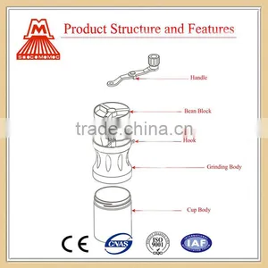 Best-selling Products W124-270 Dia 6.6cm*h 12 cm Hand Bean-Grinding Machine thumbnail-6