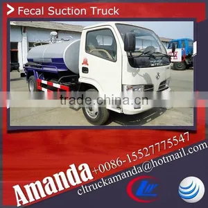 Dongfeng 4*2 95hp Small 4000-5000 Liter Vacuum Tank Truck Vacuum Truck Sale Vacuum Tankers for Sale thumbnail-1