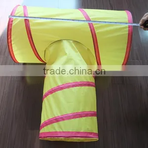 Wholesale Pop-Up Cat Tunnel Training Pet Tunnel Yellow Pet Toy Cat Toy thumbnail-1
