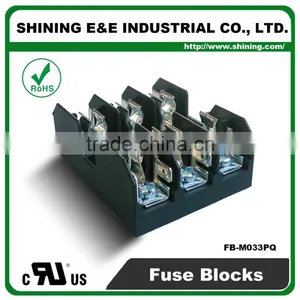 FB-M033PQ 600V 30 Amp 3 Pole 10x38 Midget Fuse Holder Block thumbnail-6