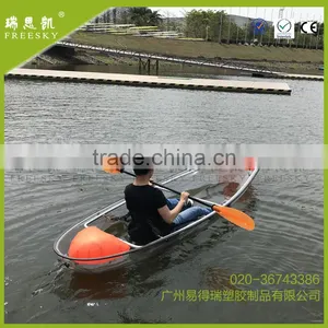 Amazing Polycarbonate Glass Bottom Transparent Kayak With Two Paddles thumbnail-4