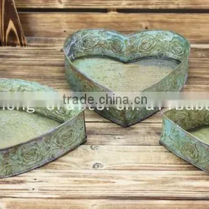Heart Shape Shabby Chic Decoration Planter thumbnail-1
