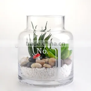 2017 Popular Color Spray Glass Vase/colored Glass Plant Terrarium thumbnail-4