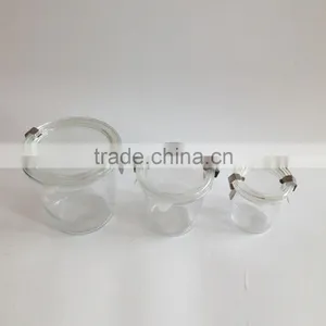 125ml 250ml 540ml Lock Lid Glass Jars With Sealed Silicone Rubber Gasket Ring thumbnail-2