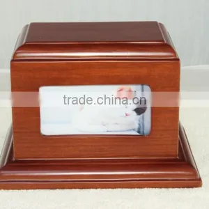 Nice Wooden Pet Photo Frame Cremation Urn for Beloved Wholesale thumbnail-1