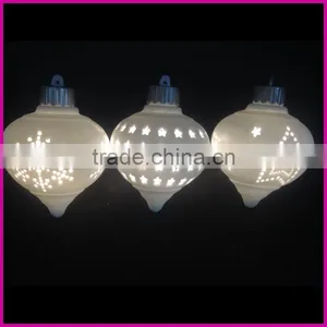 Chirstmas White Light Ball Hollow Snow Star Magic Light Hanging Ball thumbnail-1