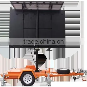 Mobile LED Variable Message Signs VMS Trailer For Sale thumbnail-2