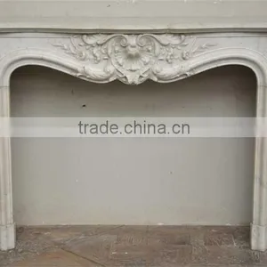 Antique Louis-xv-style Fireplace Stone Carving Marble Fireplace thumbnail-1