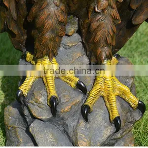 Wholesale Home Decor High Quality Fiberglass Eagle Animal Resin Sculptures thumbnail-4