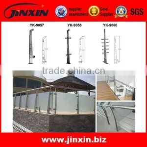 JINXIN Inox Rod Railing Stair Balustrade With Solid Wood Handrail / Stair Handrail / Stair Balustrade thumbnail-2
