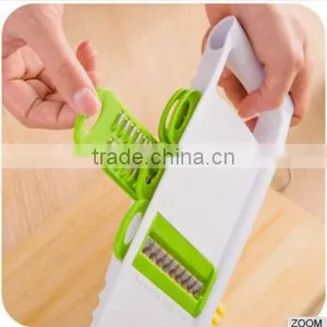 6 in 1 Fruit Multi Vegetable Mandoline Slicer 6 Adjustable Stainless Steel Blades Kitchen Grater Cutter thumbnail-4