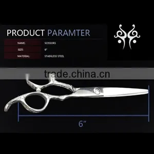 QJ-HS102 Convex Blade Japan VG-10 Cobalt Steel Hair Scissors Wholesale thumbnail-2