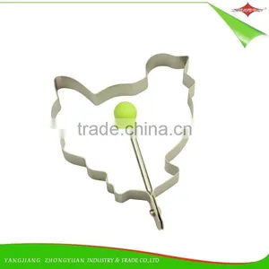 ZY-F1460 Stainless Steel Egg Ring pp Ball Handle Fried Egg Ring Hen Style Mold thumbnail-2