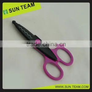 CS005 5-1/4" New Plastic Handle Paper Cutting Craft Scissors thumbnail-3