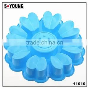 11010 Flower t Shape Silicone Cake Mold thumbnail-1