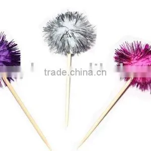Pompon Rave Funky Party Decorations Pick thumbnail-1