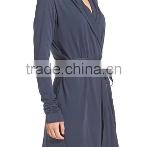 Women Short Robe for Ladies Sleeping Wholesale Custom Made Satin Robe Online Shopping thumbnail-5