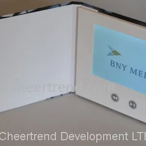 Hard Cover Lamination LCD Video Brochure , 128MB - 8GB LCD Video Business Cards thumbnail-2