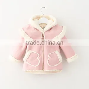 Wholesale Clothing for Sale Winter Thick Girls Suede Coat Model With Pocket thumbnail-2