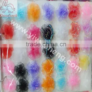Wholesale Handmade Chiffon Artificial Wedding Flower for Hair Accessories and Garment,artificial Flower for Clothes Flower thumbnail-1