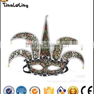 Halloween Funny Costume Mask Clown Half Face Mask thumbnail-5
