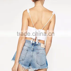 2016 Custom Fashion Apparel Young Girl Summer Sexy Women Jeans Shorts Short Pants Half Pants Cotton Girls thumbnail-3