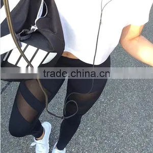 Walson Compression Skin Tight Mesh Sport Gym Wear Women Yoga Pants thumbnail-1