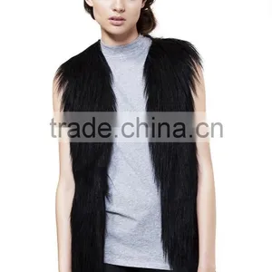 100% Faux Fur Gorgeous Soft Light Vest thumbnail-2