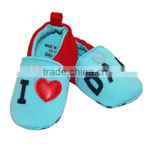 "I Love Dad" Embroidered Baby Footwear thumbnail-2