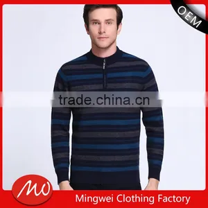 Long Sleeve Stripe Round Collar Pullover Model Sweater for Men With Best Prices thumbnail-1