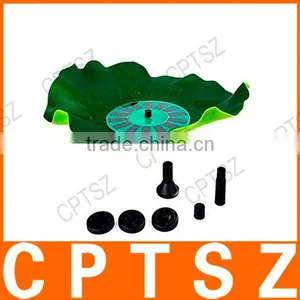 Floating Lotus Leaf Shape Solar Power Energy Decorative Waterfall Pump Fountain for Pond Birdbath Pool Garden thumbnail-4