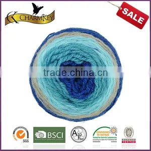 Charmkey Worsted Weight Yarn Special Colour Wheel Acrylic Wool Yarn Knitting Scarf thumbnail-4