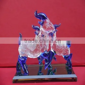 Sheep Family Shaped Crystal Craft thumbnail-5