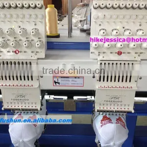 Fushun 1201 12needles Single Head Flat and Cap and t Shirt Computerized Embroidery Machine thumbnail-4