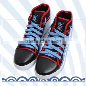 Gintama Cartoon Cosplay Canvas Shoes Blue Japanese Anime Shoes thumbnail-2