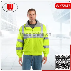 High Visibility Zipper Hoody Jacket thumbnail-1