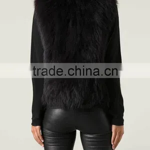 YR881 Tongxiang Fur Garment Factory Women New Arrival Knit Fox Fur Vest thumbnail-5