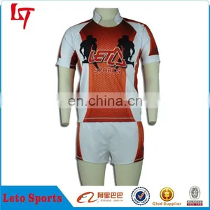OEM Service 100% Polyester Sublimation Digital Print Rugby Jersey Rugby Uniform thumbnail-1