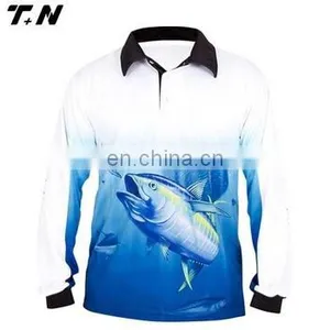 Breathable Polyester Long Sleeve Quick Dry Fishing Shirts thumbnail-1